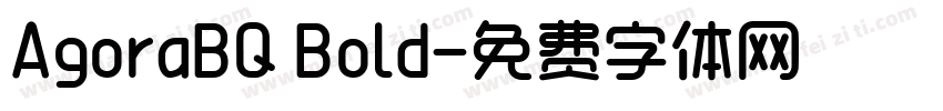 AgoraBQ Bold字体转换